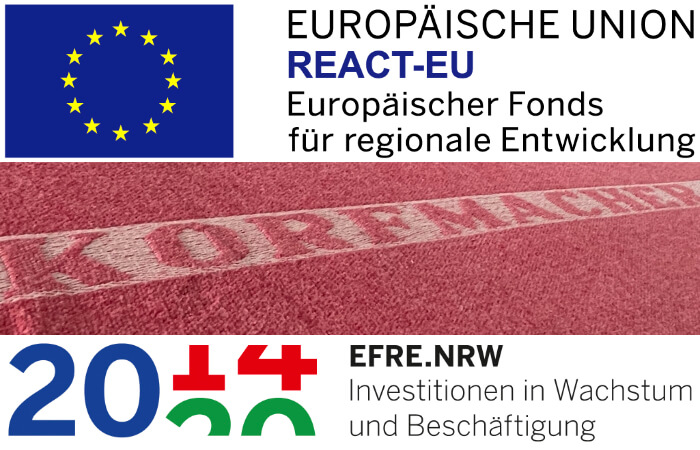 Wir nutzen batteriebetriebene Nutzfahrzeuge, gefördert mit den Mitteln aus REACT-EU.